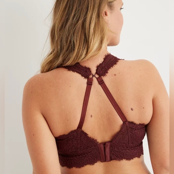 Aerie Eyelash Lace Plunge Bralette - Picture 3 of 9